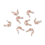 Quetschkalotten Edelstahl 7.5x4x3.5 mm (20 Stk.) - Farbe Rotgold - PerlineBeads SA