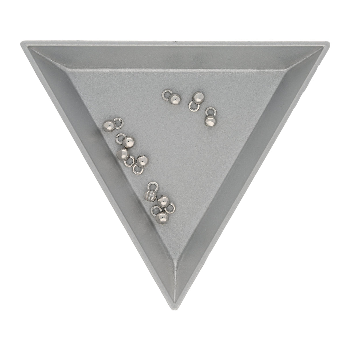 Quetschkalotten platiniert – 6x4 mm (10 Stk.) - PerlineBeads SA