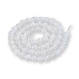 Regenbogen - Mondstein Perlen rund - 6 mm - Weiss - PerlineBeads SA