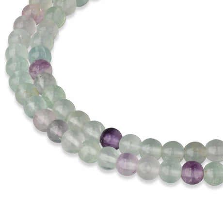 Regenbogenfluorit Perlen · rund · 4 mm - PerlineBeads SA