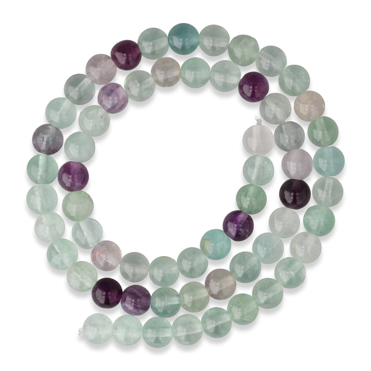 Regenbogenfluorit Perlen · rund · 6 mm - PerlineBeads SA