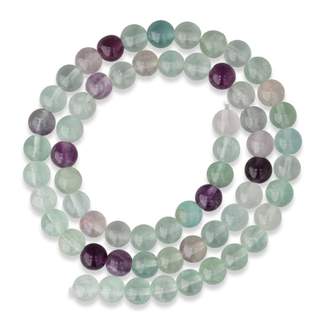 Regenbogenfluorit Perlen · rund · 6 mm - PerlineBeads SA