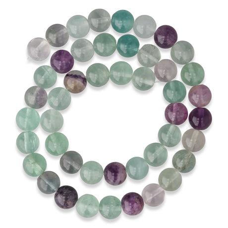 Regenbogenfluorit Perlen · rund · 8 mm - PerlineBeads SA