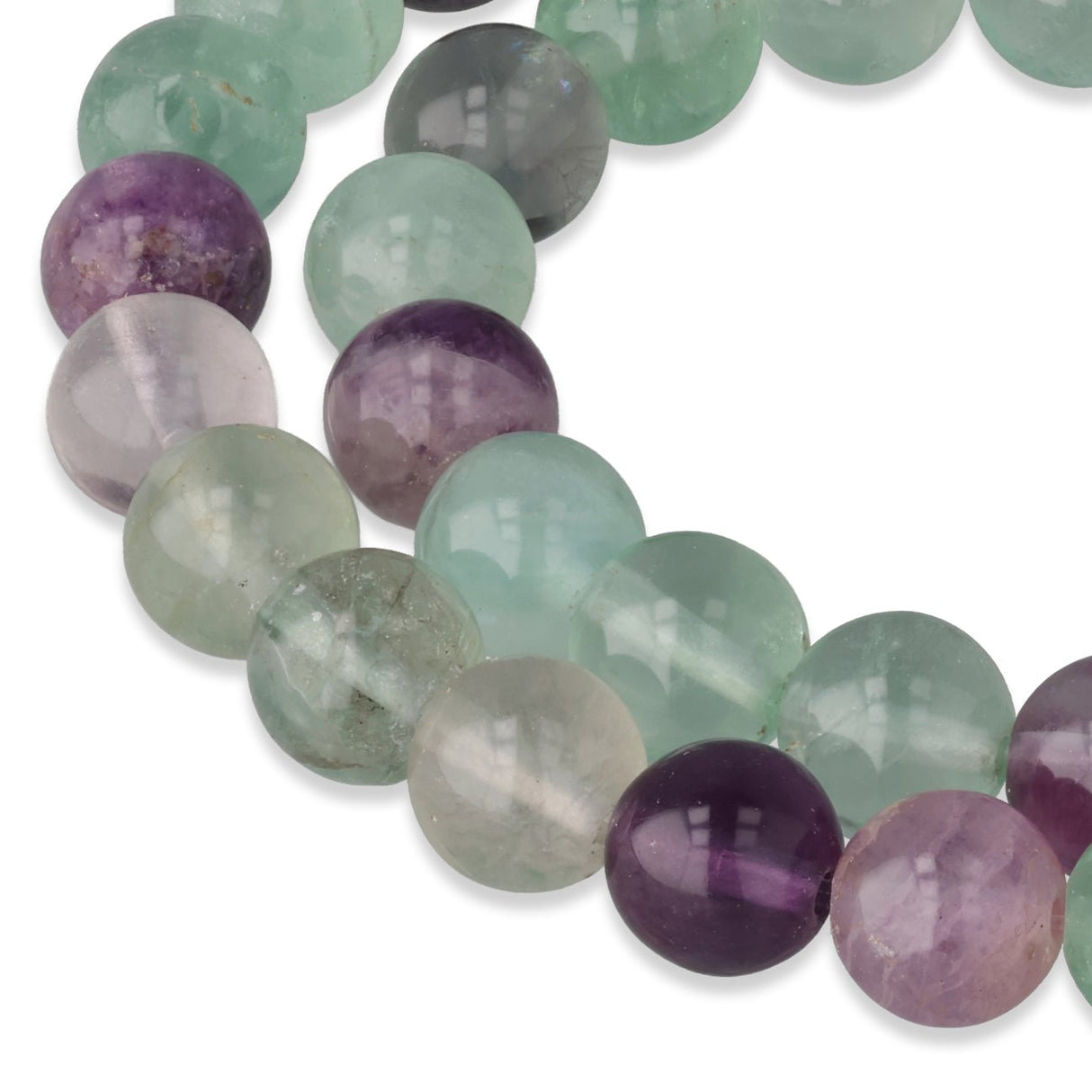 Regenbogenfluorit Perlen · rund · 8 mm - PerlineBeads SA