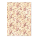 Reispapier "Shabby Rose" Backgrounds - A6 - 8 Motive - PerlineBeads SA