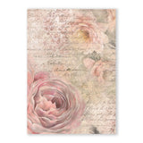 Reispapier "Shabby Rose" Backgrounds - A6 - 8 Motive - PerlineBeads SA