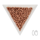 Rizo Glasperlen - 2,5 x 6 mm - Crystal Vintage Copper - PerlineBeads SA