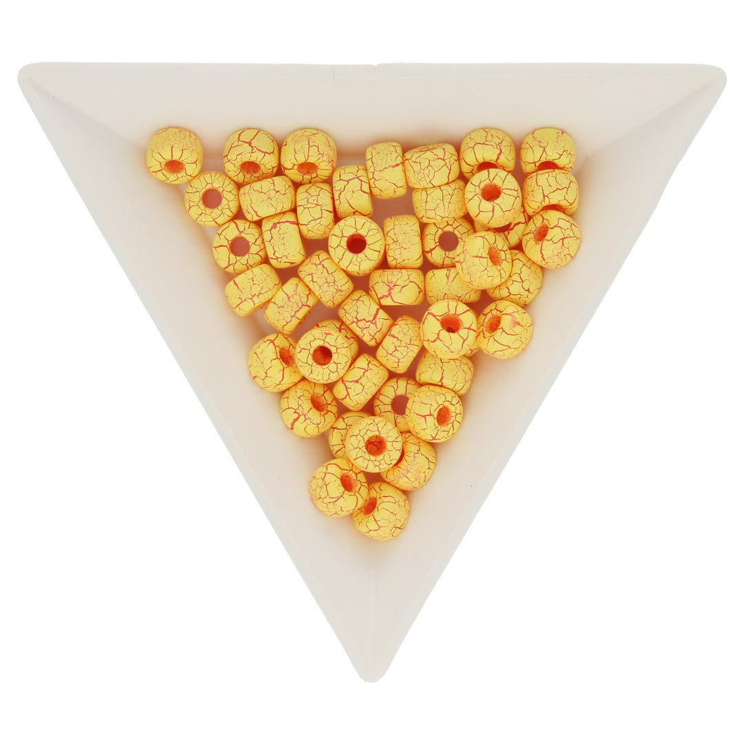 Rocailles Perlen Matubo 2/0 - Ionic Yellow/Red - PerlineBeads