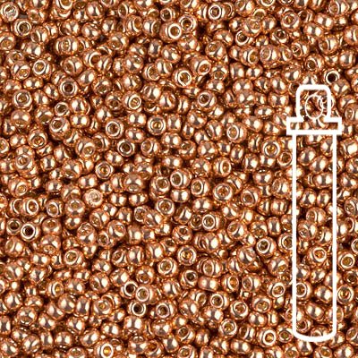 Rocailles-Perlen Miyuki 11/0 – Duracoat Galvanized Muscat - PerlineBeads SA