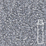 Rocailles-Perlen Miyuki 11/0 – Lined Crystal Sparkling Pewter - PerlineBeads SA