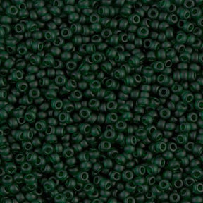 Rocailles - Perlen Miyuki 11/0 – Matte Transparent Emerald - PerlineBeads SA