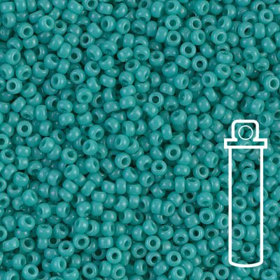 Rocailles - Perlen Miyuki 11/0 – Opaque Turquoise Green - PerlineBeads