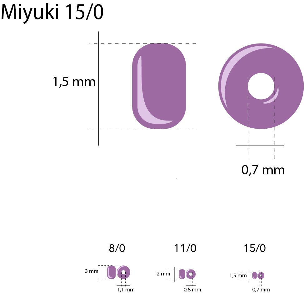 Rocailles - Perlen Miyuki 15/0 – Duracoat Galvanized Yellow Gold - PerlineBeads SA