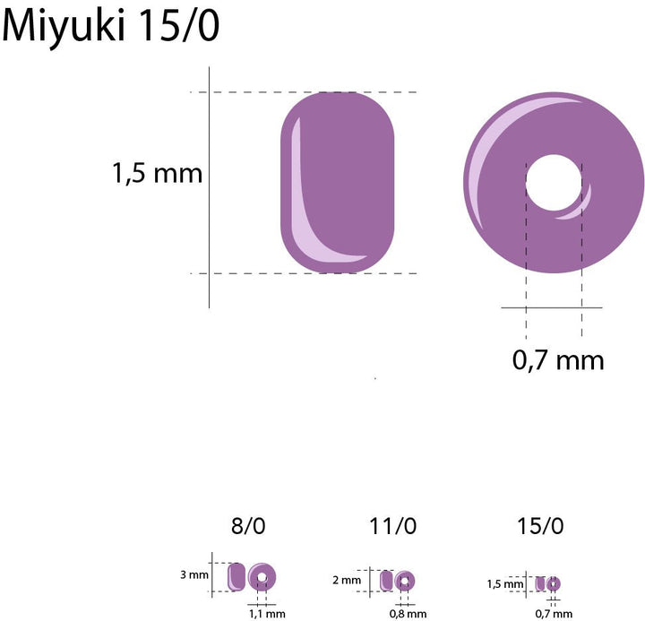 Rocailles - Perlen Miyuki 15/0 – Duracoat Galvanized Yellow Gold - PerlineBeads SA