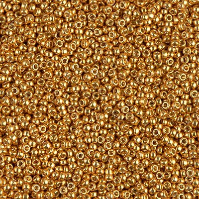 Rocailles - Perlen Miyuki 15/0 – Duracoat Galvanized Yellow Gold - PerlineBeads SA