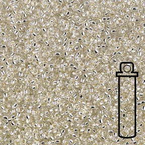 Rocailles - Perlen Miyuki 15/0 – Silver Lined Crystal - PerlineBeads SA