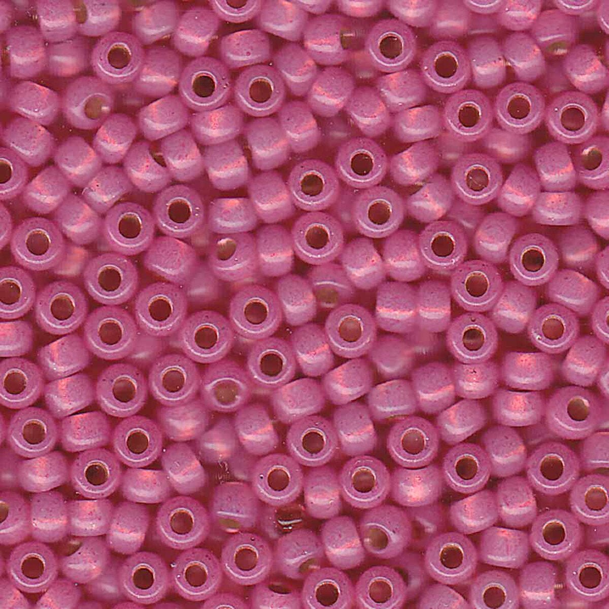 Rocailles-Perlen Miyuki 6/0 – Dyed Dark Pink S/L Alabaster - PerlineBeads SA