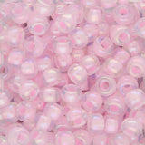 Rocailles - Perlen Miyuki 6/0 – Pink Lined Crystal AB - PerlineBeads SA
