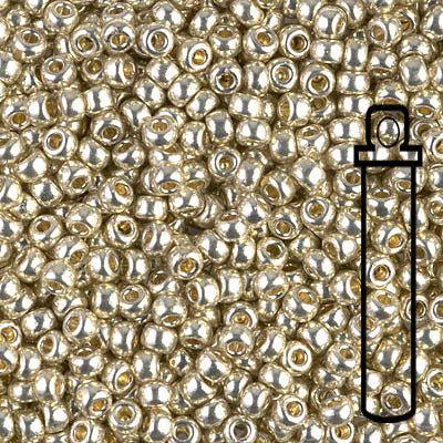 Rocailles - Perlen Miyuki 8/0 – Duracoat Galvanized Silver - PerlineBeads SA