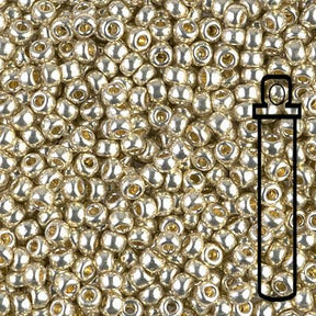 Rocailles - Perlen Miyuki 8/0 – Duracoat Galvanized Silver - PerlineBeads SA