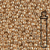 Rocailles - Perlen Miyuki 8/0 – Galvanized gold - PerlineBeads SA