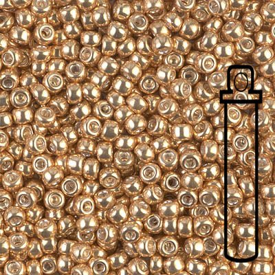 Rocailles - Perlen Miyuki 8/0 – Galvanized gold - PerlineBeads SA