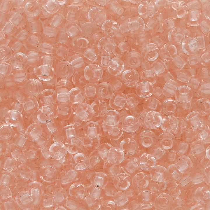 Rocailles-Perlen Miyuki 8/0 – Transparent Light Tea Rose - PerlineBeads