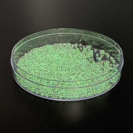 Rocailles-Perlen Toho 11/0 • Glow in the Dark • Crystal/Glow Green - PerlineBeads SA