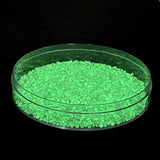 Rocailles-Perlen Toho 11/0 • Glow in the Dark • Gray Crystal/Bright Green - PerlineBeads SA