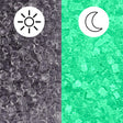 Rocailles-Perlen Toho 11/0 • Glow in the Dark • Gray Crystal/Bright Green - PerlineBeads SA