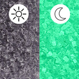 Rocailles-Perlen Toho 11/0 • Glow in the Dark • Gray Crystal/Bright Green - PerlineBeads SA