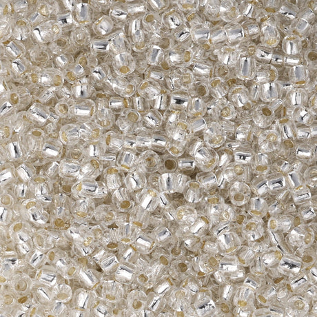 Rocailles-Perlen Toho 11/0 • Glow in the Dark • Silver-Lined Crystal/Glow Blue - PerlineBeads SA