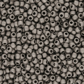 Rocailles - Perlen Toho 11/0 – Metallic Frosted Antique Silver - PerlineBeads SA