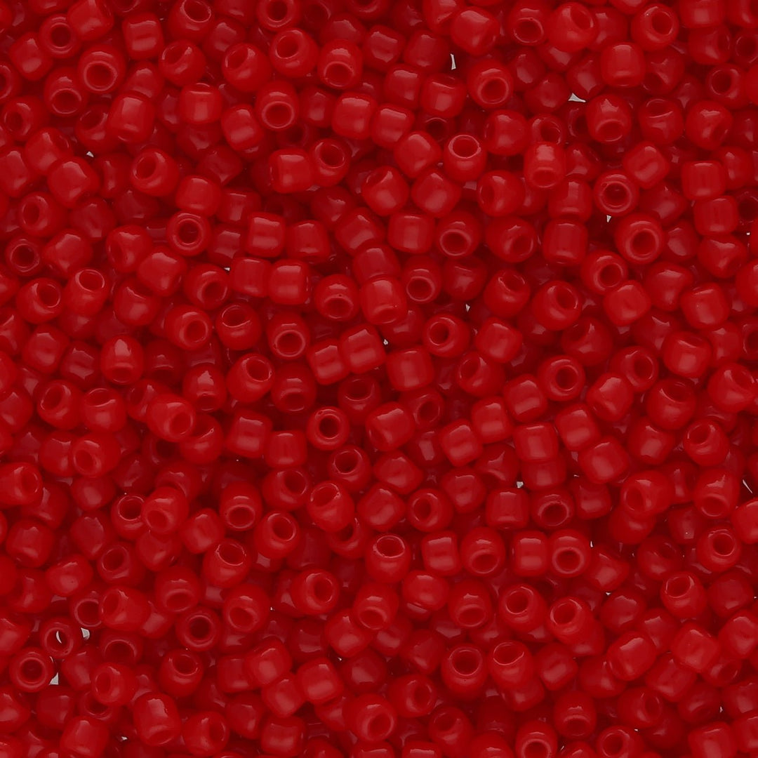 Rocailles-Perlen Toho 11/0 – Opaque Cherry - PerlineBeads