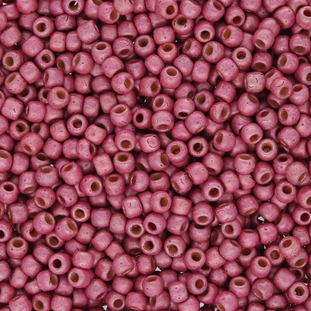 Rocailles - Perlen Toho 11/0 – PermaFinish - Matte Galvanized Pink Lilac - PerlineBeads SA