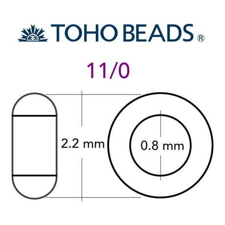 Rocailles - Perlen Toho 11/0 – PermaFinish Metallic Polaris - PerlineBeads SA