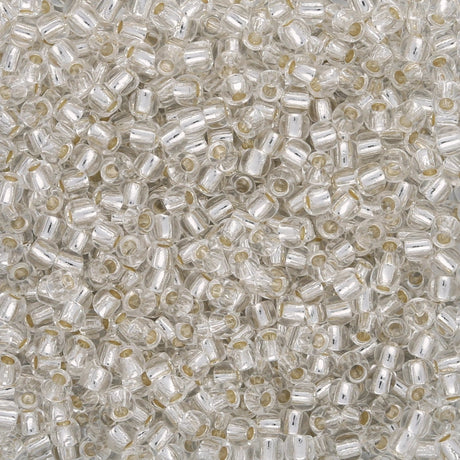 Rocailles - Perlen Toho 11/0 – Silver - Lined Crystal - PerlineBeads SA