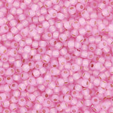 Rocailles - Perlen Toho 11/0 – Silver - Lined Milky Baby Pink - PerlineBeads SA