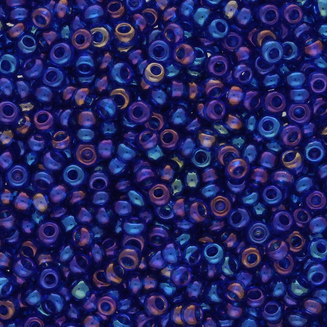 Rocailles - Perlen Toho 11/0 – Transparent - Rainbow Cobalt - PerlineBeads SA