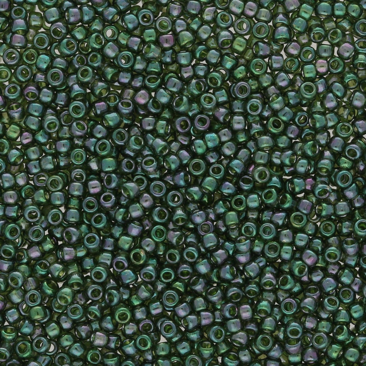 Rocailles - Perlen Toho 15/0 – Gold - Lustered Emerald - PerlineBeads SA