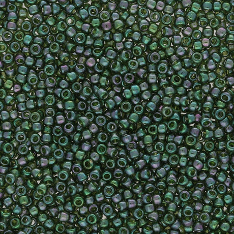 Rocailles - Perlen Toho 15/0 – Gold - Lustered Emerald - PerlineBeads SA