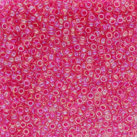 Rocailles - Perlen Toho 15/0 – Inside - Color Crystal/Siam - Lined - PerlineBeads SA