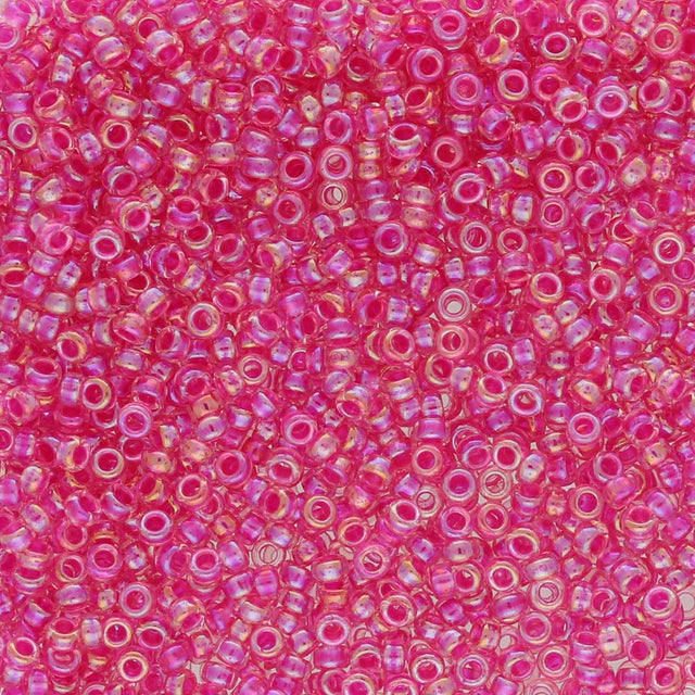 Rocailles - Perlen Toho 15/0 – Inside - Color Crystal/Siam - Lined - PerlineBeads SA