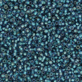 Rocailles - Perlen Toho 15/0 – Inside - Color Rainbow Crystal/Green Teal - Lined - PerlineBeads SA