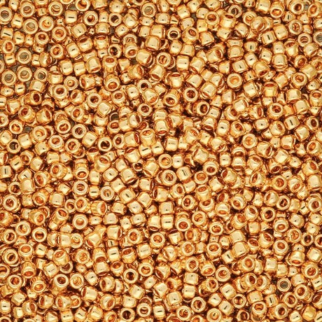 Rocailles - Perlen Toho 15/0 – Metallic 24K Gold Plated - PerlineBeads SA