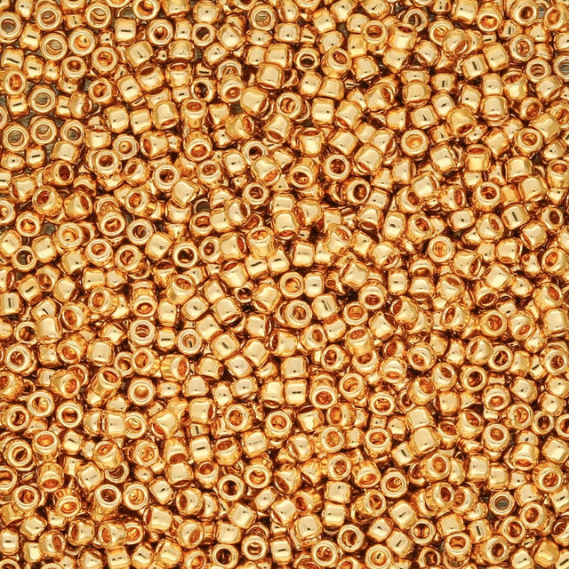 Rocailles - Perlen Toho 15/0 – Metallic 24K Gold Plated - PerlineBeads SA