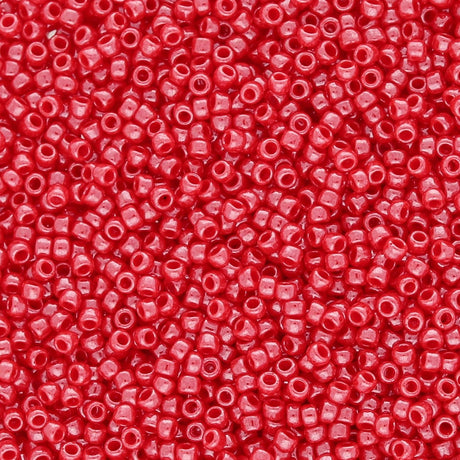 Rocailles - Perlen Toho 15/0 – Opaque - Lustered Cherry - PerlineBeads SA