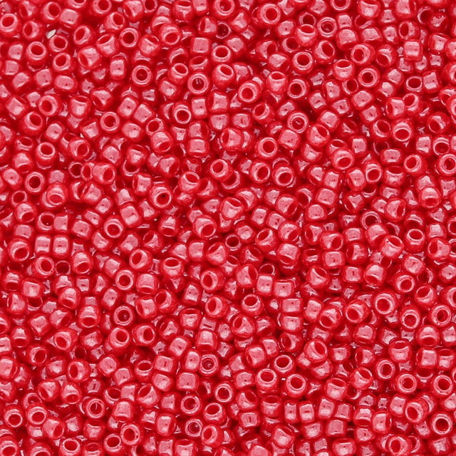 Rocailles - Perlen Toho 15/0 – Opaque - Lustered Cherry - PerlineBeads SA