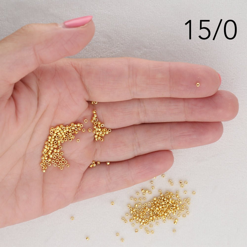 Toho Rocailles-Perlen Transparent Mit Goldenen Streifen, 2,2 Mm, 24K Vergoldet, 8,2 G Röhrchen