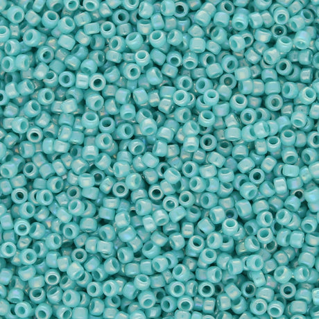Rocailles - Perlen Toho 15/0 – Opaque - Rainbow Turquoise - PerlineBeads SA
